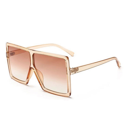 TAN OVERSIZED FASHION GLASSES